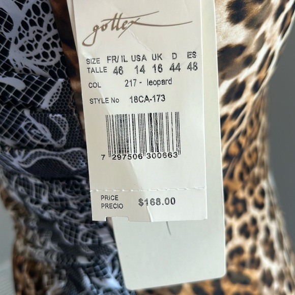 Gottex Square Neck One Piece Swimsuit size 14 - Picture 7 of 8